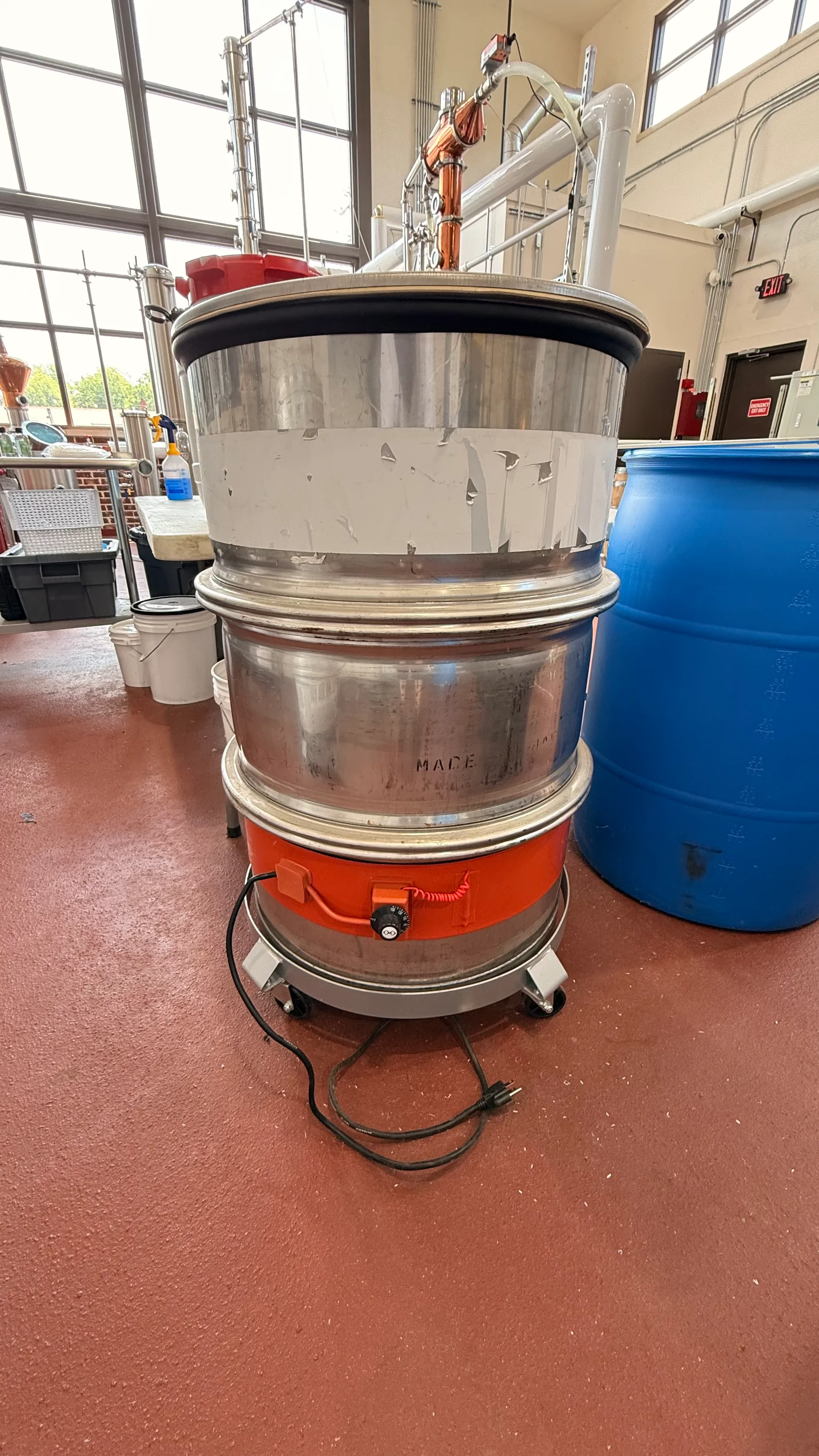 Heated Stainless Steel Drum with Heating Band