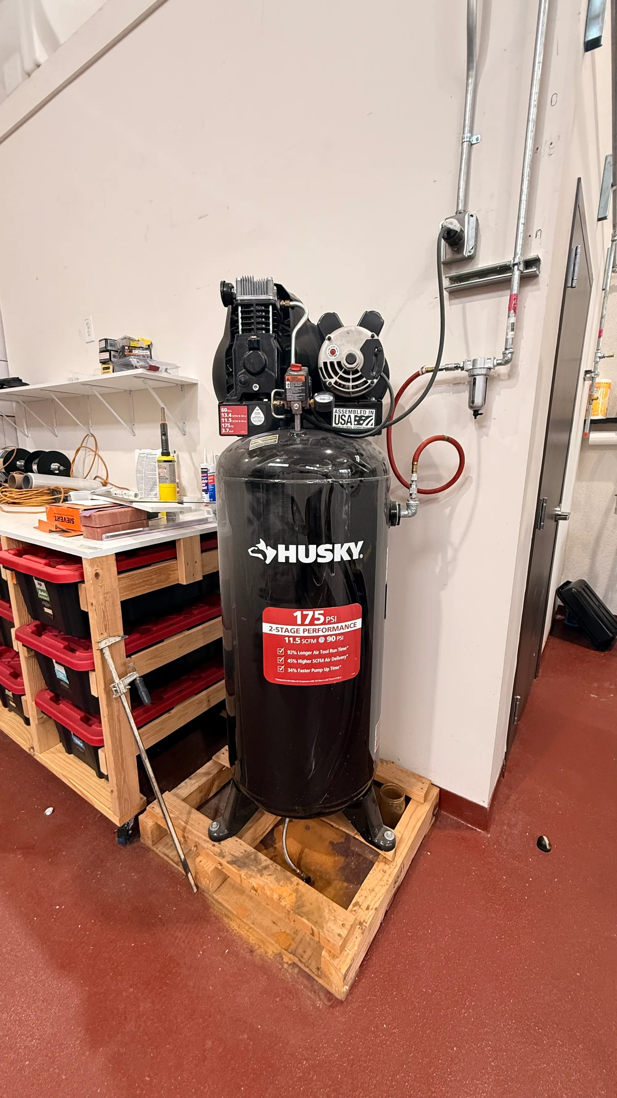 Husky 60 gal 175 PSI 2-stage air compressor