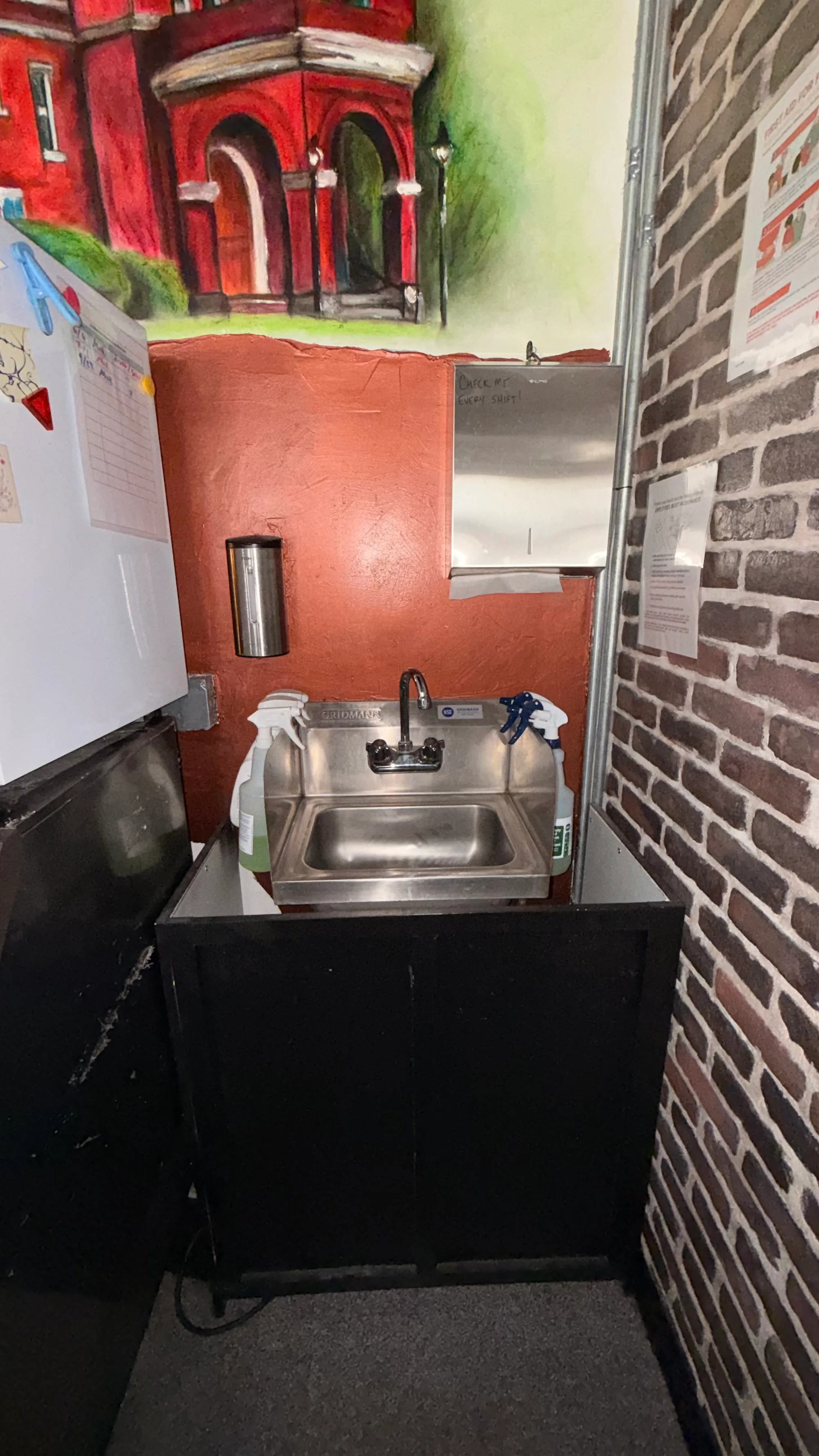 Stainless steel hand sink