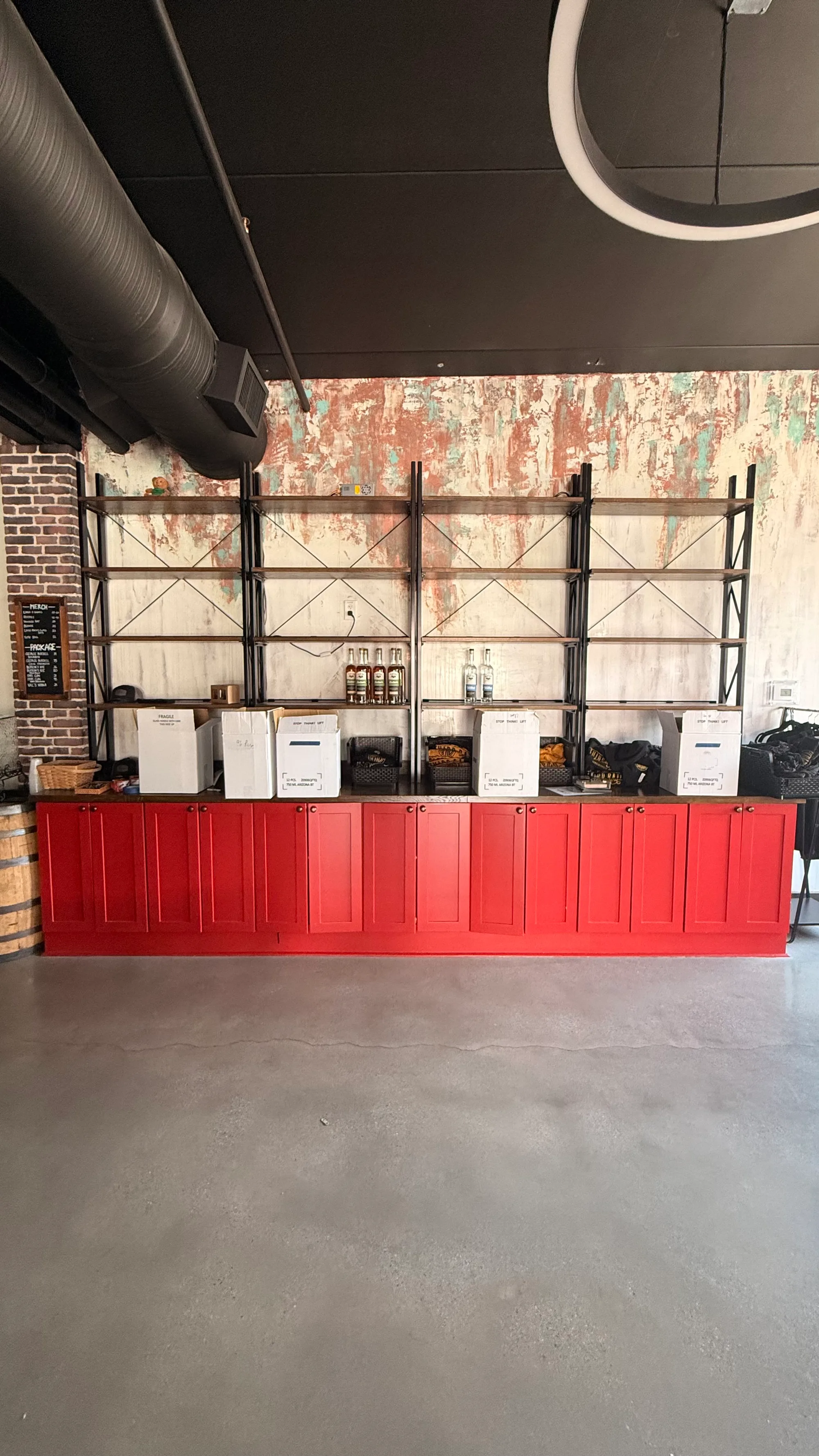 Red base cabinet (retail)