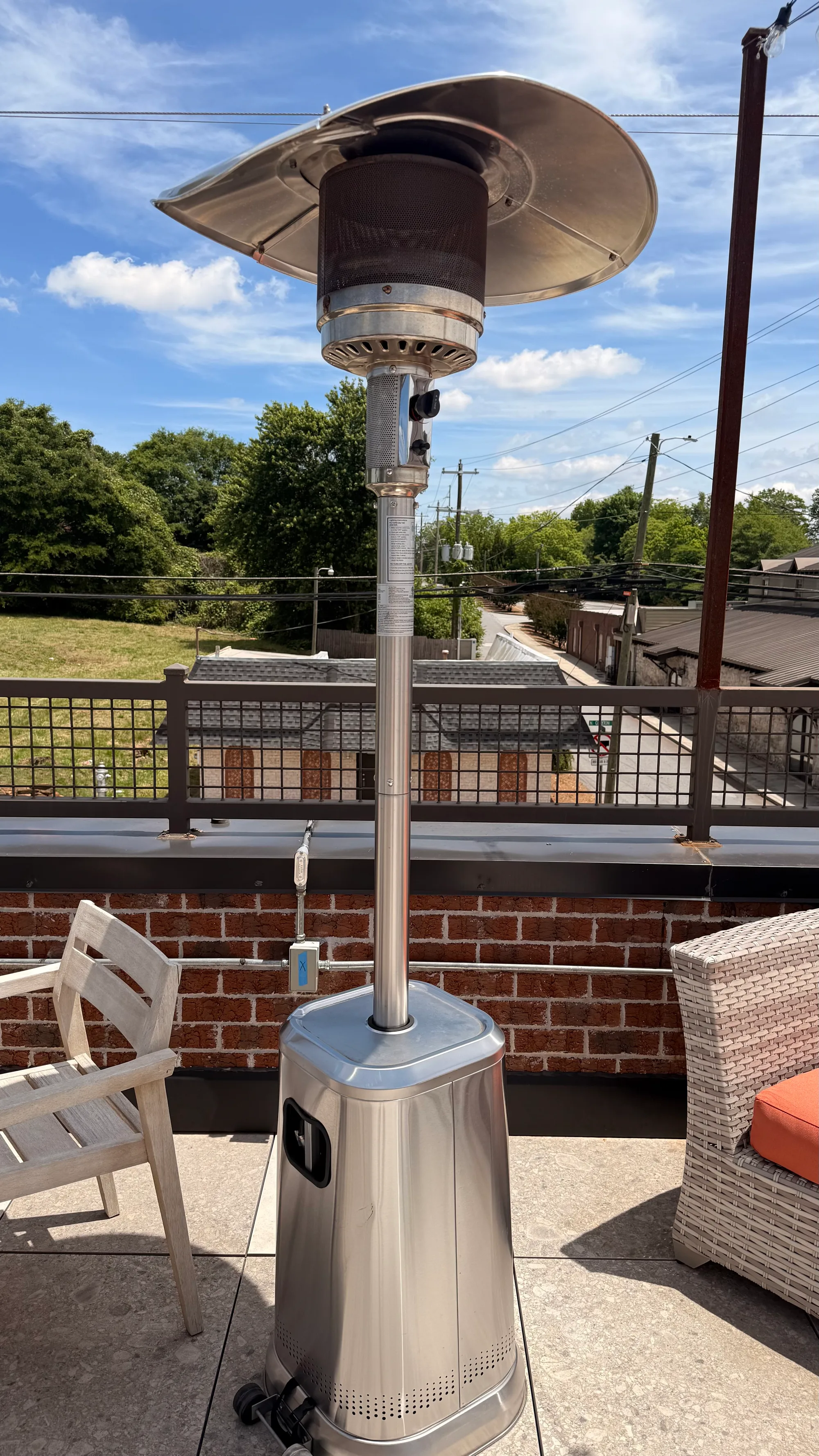 Heat lamps (patio heaters)