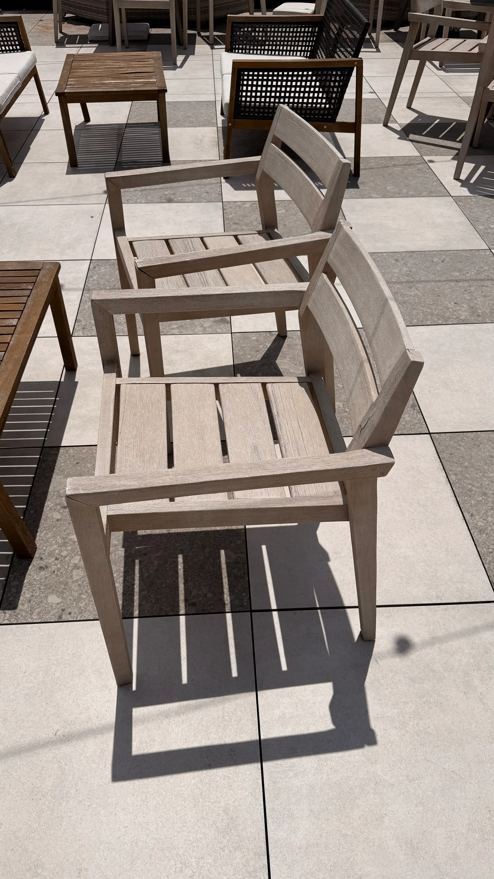 Wood dining chairs