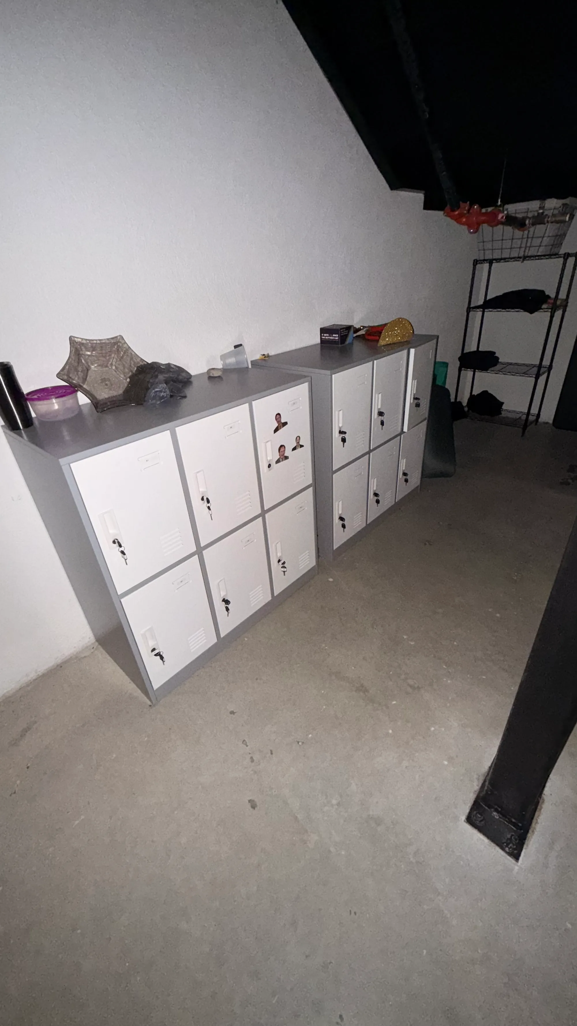 Metal employee lockers